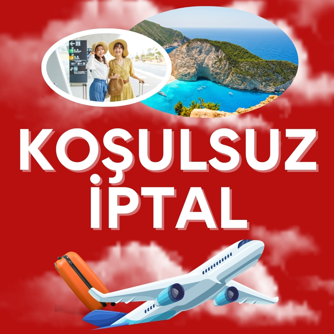 Yurt Dışı ve Yurt İçi tüm paket turlarımızda 30 gün kalana dek hiçbir koşul gerekmeden turunuzu iptal edebilirsiniz.