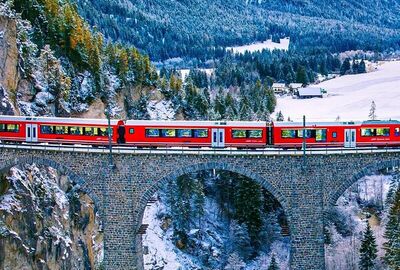 BERNİNA EXPRESS ILE  BİR AVRUPA MASALI TURU Pegasus Havayolları ile 7 gece